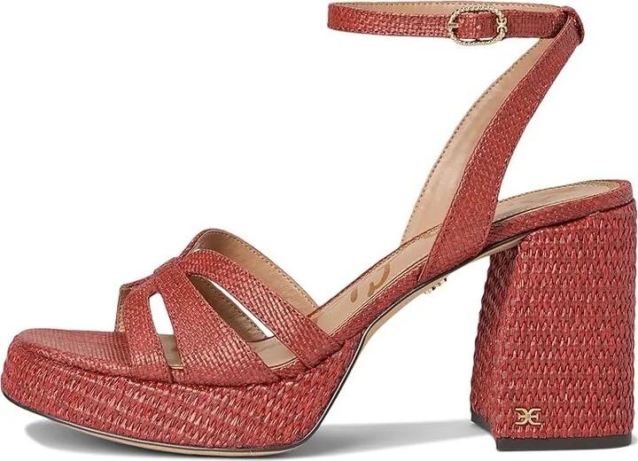 Sam Edelman Reese Women's Sandals Warm Sienna : 10 M, Leather - Image 6