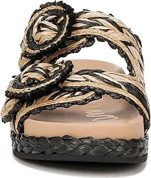 Sam Edelman Reina Women's Dress Flat Shoes Black/Natural : 5 M, Textile - Image 4