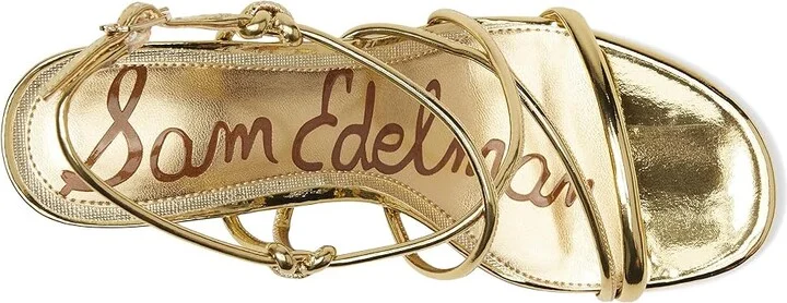 Sam Edelman Riana Women's Sandals Amber Gold : 9.5 M, Synthetic - Image 2