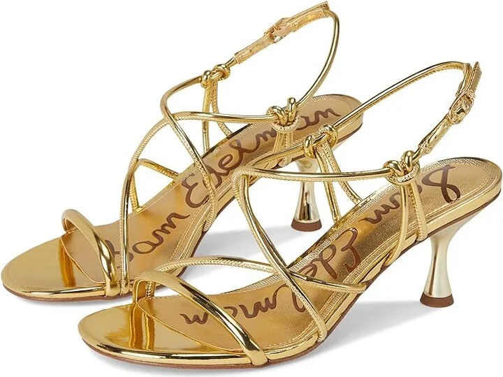 Sam Edelman Riana Women's Sandals Amber Gold : 9.5 M, Synthetic