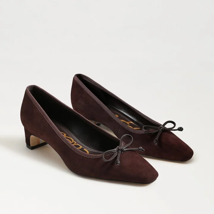 Sam Edelman Rinda Pointed Toe Pump Cafe Noir Suede