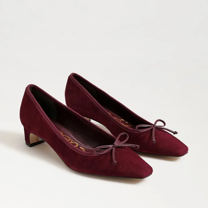 Sam Edelman Rinda Pointed Toe Pump French Merlot Suede