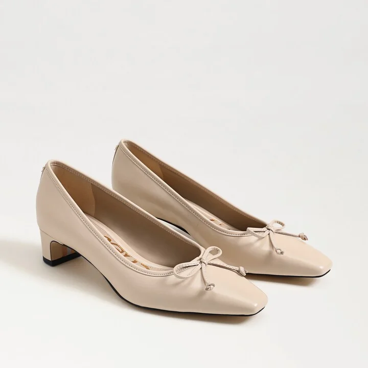 Sam Edelman Rinda Pointed Toe Pump Summer Sand Leather