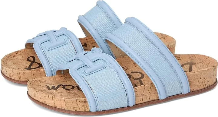 Sam Edelman Rowan Women's 1-2 inch heel Shoes Blue Breeze : 8 M, Leather
