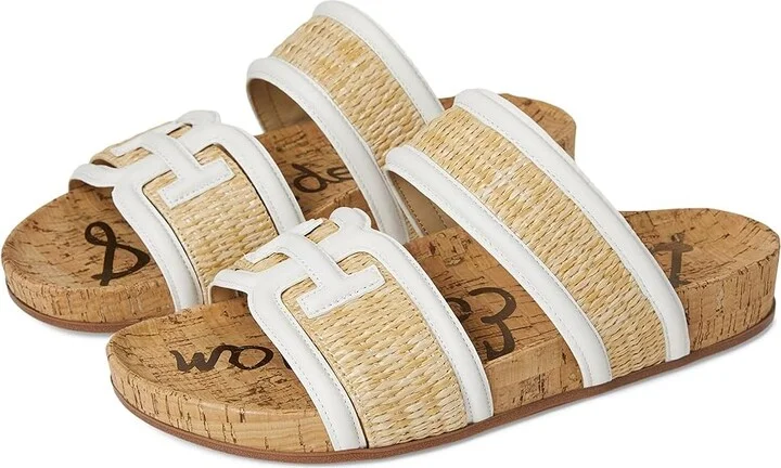 Sam Edelman Rowan Women's Shoes Dark Natural/Bright White : 9.5 M, Leather