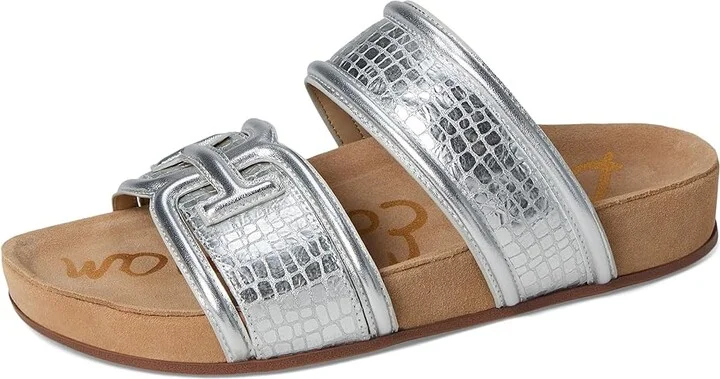 Sam Edelman Rowan Women's Shoes Soft Silver : 6 M, Leather - Image 5