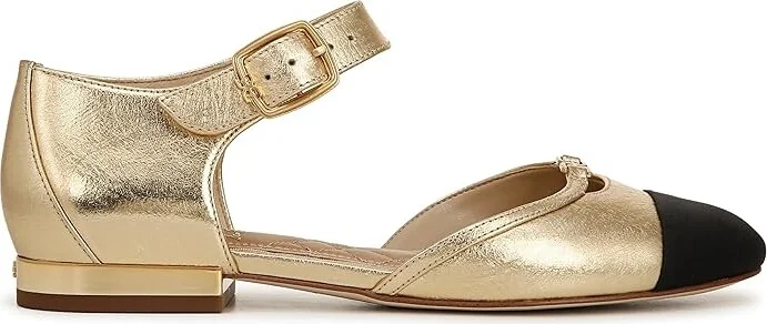 Sam Edelman Rylie Women's Flat Shoes Amber Gold/Black : 6.5 M, Leather/Rubber - Image 6