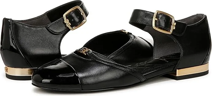 Sam Edelman Rylie Women's Flat Shoes Black Leather : 6.5 M, Leather/Rubber - Image 4