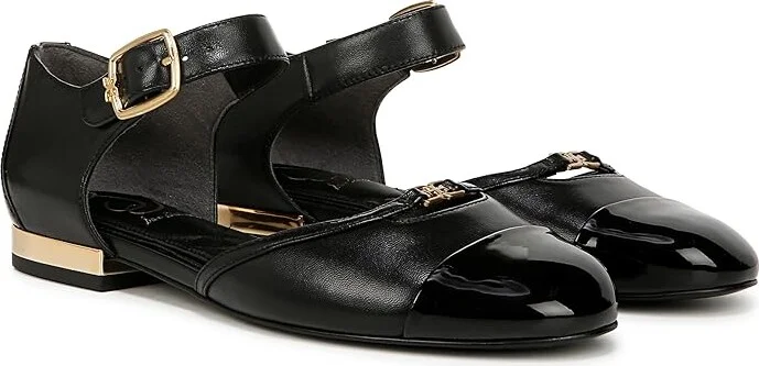 Sam Edelman Rylie Women's Flat Shoes Black Leather : 6.5 M, Leather/Rubber