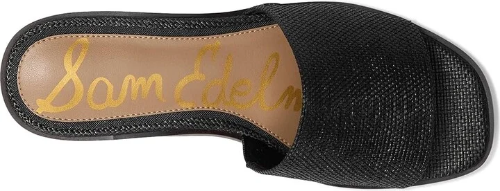 Sam Edelman Sabrina Women's Shoes Black Raffia : 6.5 M, Leather - Image 2