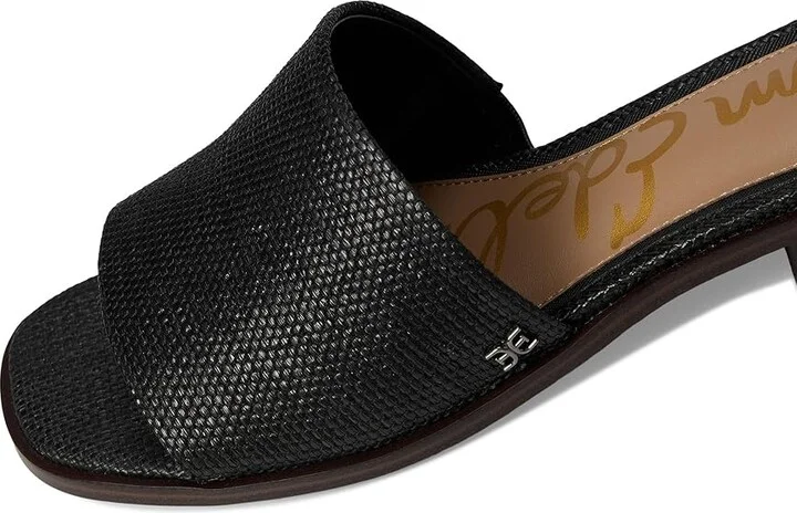 Sam Edelman Sabrina Women's Shoes Black Raffia : 6.5 M, Leather - Image 7