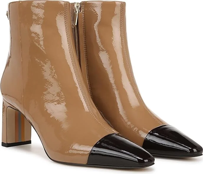 Sam Edelman Saige 2 Women's Boots Camel Sand/Rich Chocolate : 7 M, Leather/Rubber