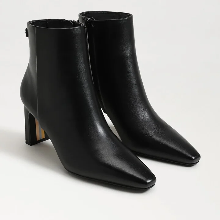 Sam Edelman Saige Ankle Bootie Black Leather