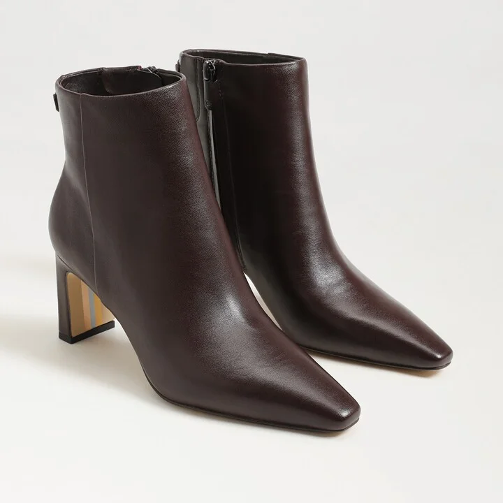 Sam Edelman Saige Ankle Bootie Spiced Pecan Leather