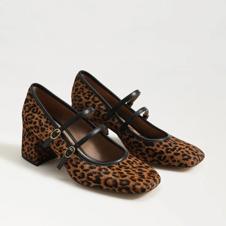 Sam Edelman Sarah Mary Jane Pump Brown/Multi Plaid Fabric