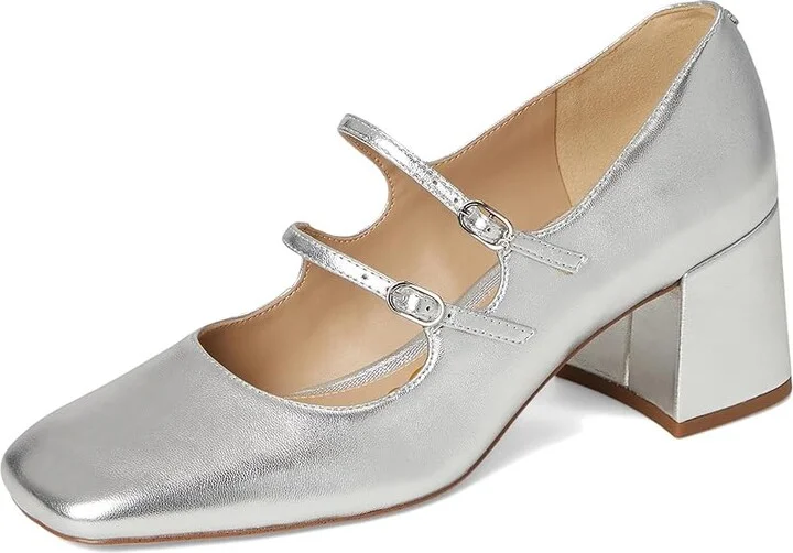 Sam Edelman Sarah Women's Shoes Soft Silver : 11 M, Leather - Image 5