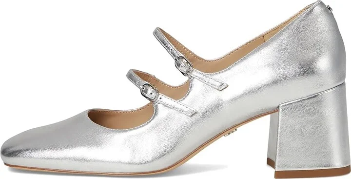 Sam Edelman Sarah Women's Shoes Soft Silver : 11 M, Leather - Image 6