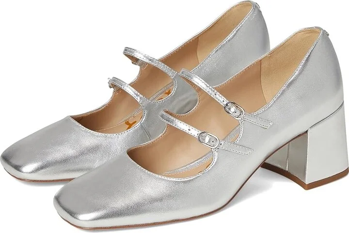 Sam Edelman Sarah Women's Shoes Soft Silver : 11 M, Leather