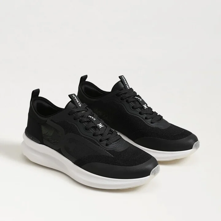 Sam Edelman Sarita Performance Athletic Sneaker Black Mesh