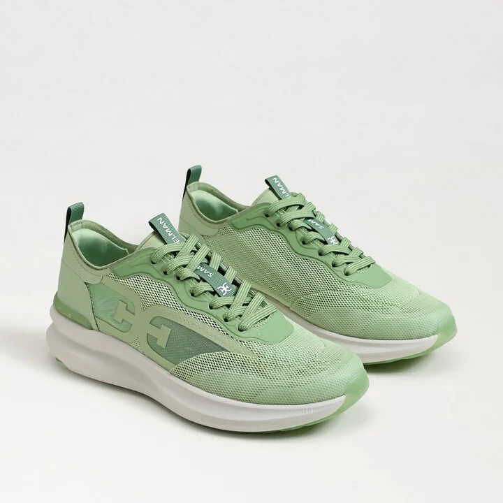 Sam Edelman Sarita Performance Athletic Sneaker Green Multi Mesh