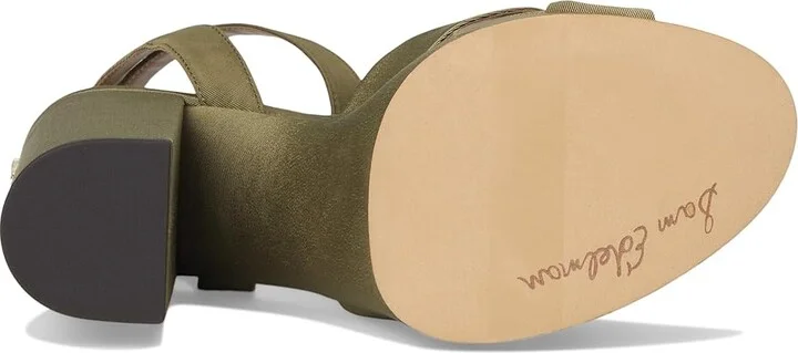 Sam Edelman Savannah High Women's Heels Light Olive : 6 M, Textile - Image 3