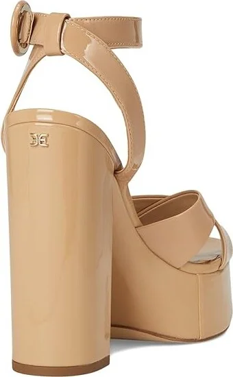Sam Edelman Savannah High Women's Heels Sienna Tan : 8.5 M, Faux Leather - Image 4
