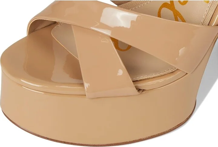 Sam Edelman Savannah High Women's Heels Sienna Tan : 8.5 M, Faux Leather - Image 7