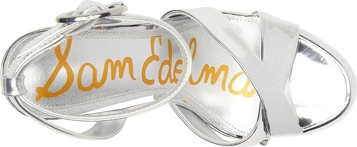 Sam Edelman Savannah High Women's Heels Soft Silver : 7 M, Faux Leather - Image 2