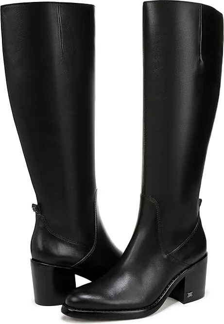 Sam Edelman Soyer Women's Boots Black Leather Wide Calf : 8.5 M - Image 4