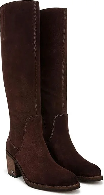 Sam Edelman Soyer Women's Boots Cafe Noir Wide Calf : 8.5 M, Leather