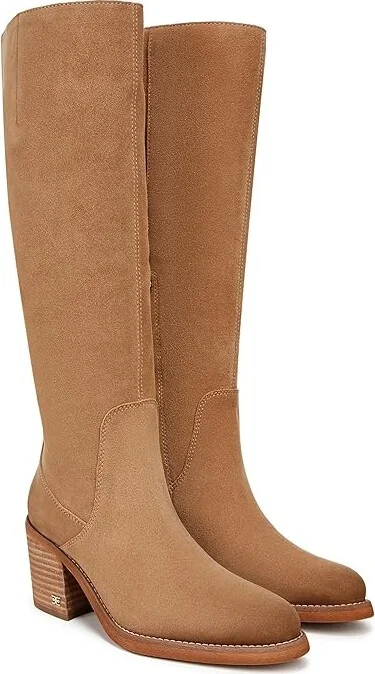 Sam Edelman Soyer Women's Boots Golden Caramel Wide Calf : 9.5 M, Leather