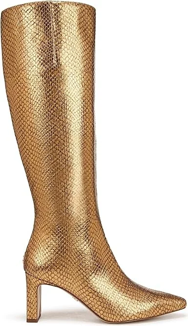 Sam Edelman Sylvia 2 Women's Boots Medallion Gold Snake : 7.5 M, Leather - Image 6