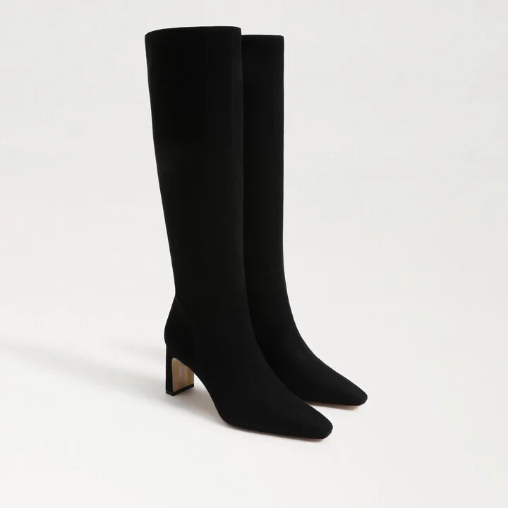 Sam Edelman Sylvia Knee High Boot Black Suede
