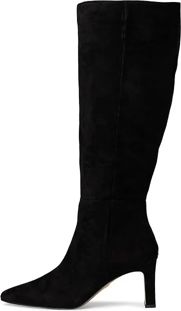 Sam Edelman Sylvia Wide Calf Women's Shoes Black Suede Wide Calf : 12 M, Leather - Image 6