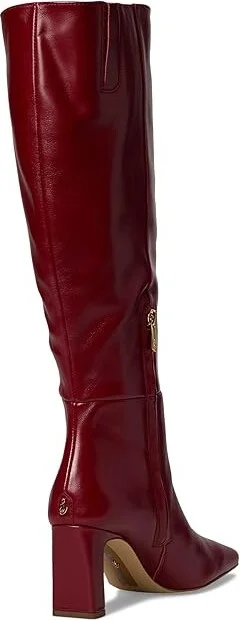 Sam Edelman Sylvia Wide Calf Women's Shoes Cabernet Red Wide Calf : 7.5 M, Leather - Image 4