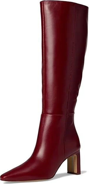 Sam Edelman Sylvia Wide Calf Women's Shoes Cabernet Red Wide Calf : 7.5 M, Leather - Image 5