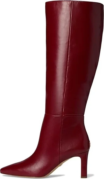 Sam Edelman Sylvia Wide Calf Women's Shoes Cabernet Red Wide Calf : 7.5 M, Leather - Image 6