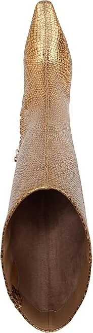 Sam Edelman Sylvia Wide Calf Women's Shoes Medallion Gold Snake Wide Calf : 7.5 M, Leather/Rubber - Image 2
