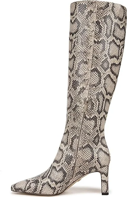 Sam Edelman Sylvia Wide Calf Women's Shoes Roccia Python Wide Calf : 10 M, Leather/Rubber - Image 5