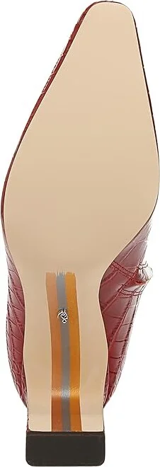 Sam Edelman Sylvia Wide Calf Women's Shoes Scarlet Cherry Wide Calf : 10 M, Leather/Rubber - Image 3