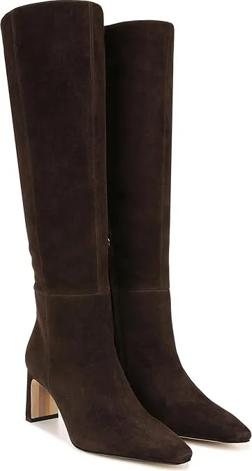Sam Edelman Sylvia Women's Shoes Chocolate Brown Suede : 9.5 M, Leather