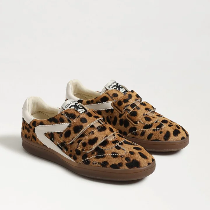 Sam Edelman Talia Slip On Sneaker Leopard Brahama Hair Leather