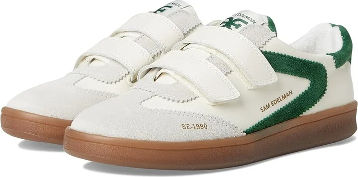 Sam Edelman Talia Women's Shoes Optic White/Bright Pine : 5.5 M, Leather/Synthetic