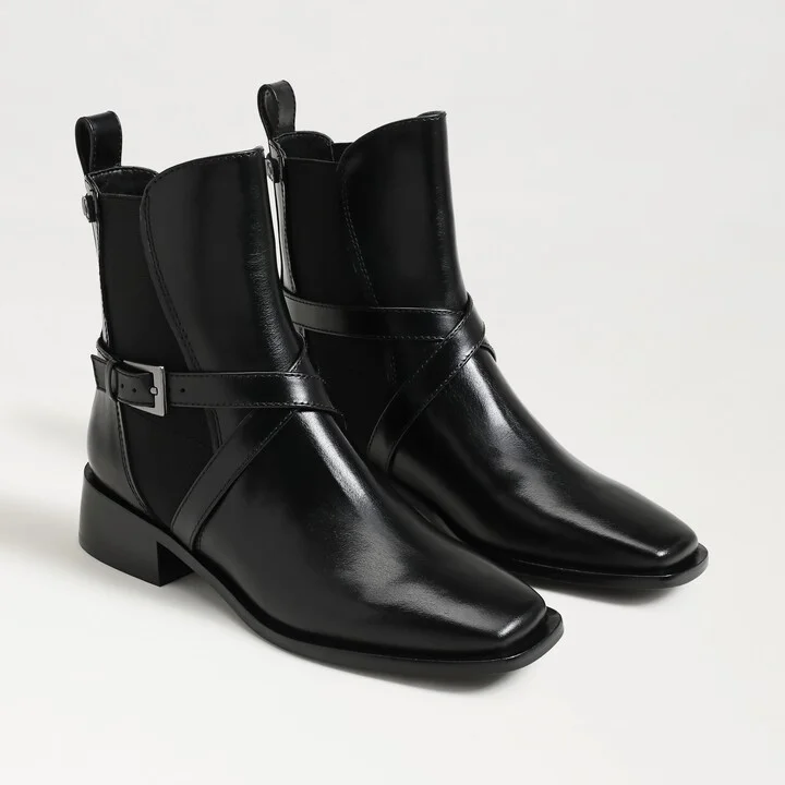 Sam Edelman Tanner Riding Boot Black Leather