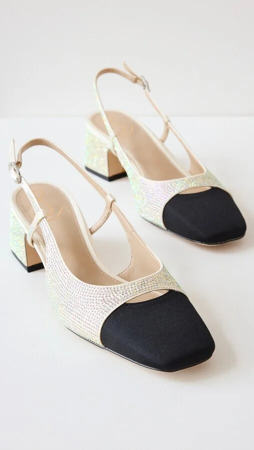 Sam Edelman Tarra Glitz Sling Heels - Image 2