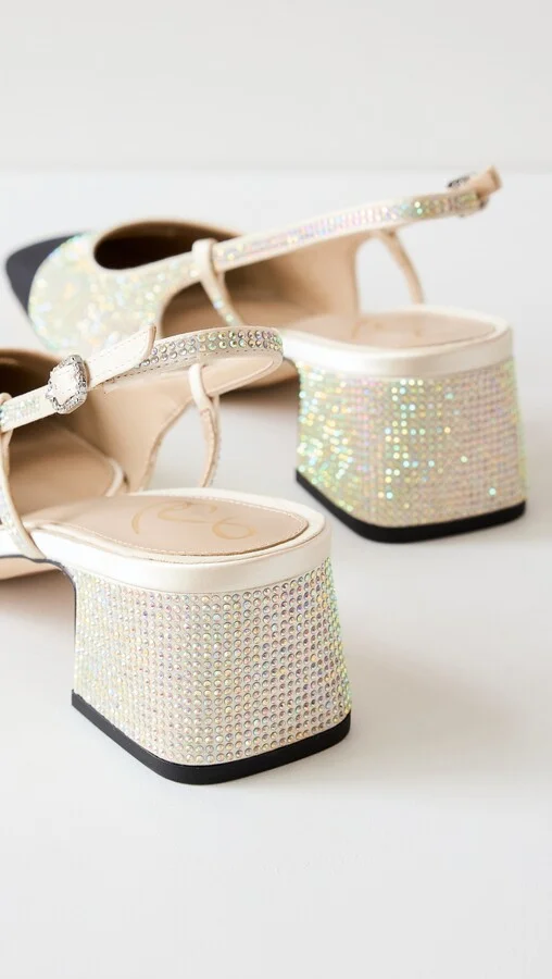 Sam Edelman Tarra Glitz Sling Heels - Image 3