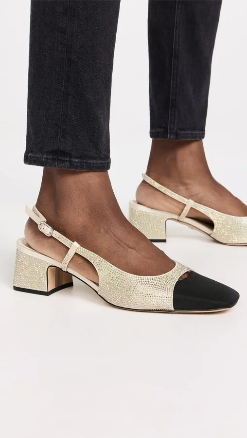 Sam Edelman Tarra Glitz Sling Heels - Image 4