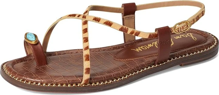 Sam Edelman Tenly Women's Sandals Beechwood Multi/Burnt Brandy : 6 M, Leather - Image 5