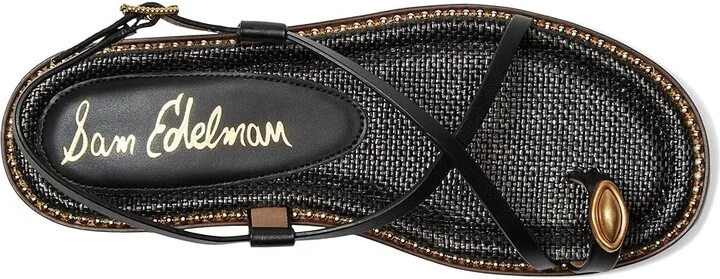 Sam Edelman Tenly Women's Sandals Black Leather : 8.5 M - Image 2