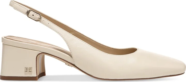 Sam Edelman Terra Snip-Toe Slingback Block-Heel Pumps - Image 2